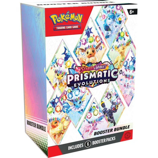 Pokemon Prismatic Evolutions Booster Bundle (Forhåndsbestilling, forventet inn: 13 mars)